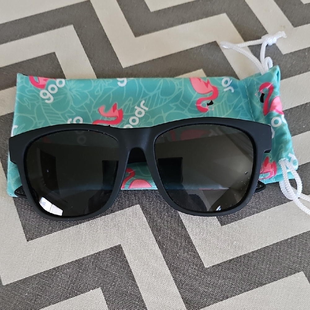 Goodr Matte Black Frame Black Lens Sunglasses